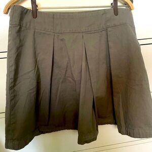 Fat Face Cotton khaki green knee length skirt size 12UK